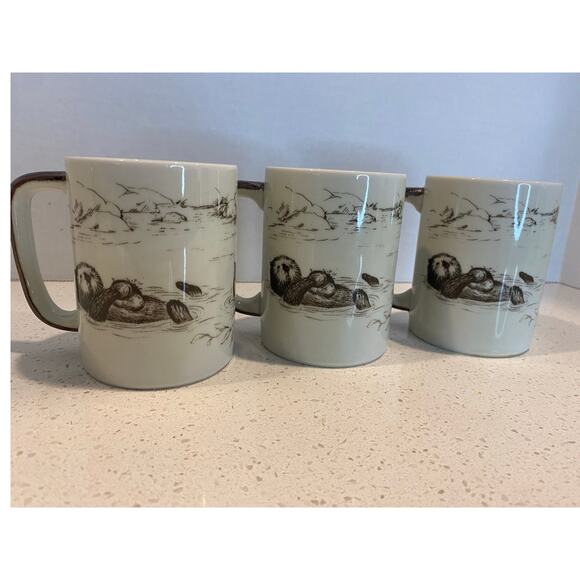 Vintage 1970 Set 6 Cups Otagiri Japan Design Gibson Greeting Cards - Picture 3 of 11